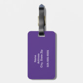 opfokregenboogvaar Unicorn Falling Stars Bagagelabel (Achterkant verticaal)