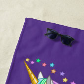 opfokregenboogvaar Unicorn Falling Stars Strandlaken (In situ)