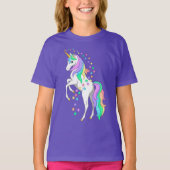  opfokregenboogvaar Unicorn Falling Stars T-shirt (Voorkant)
