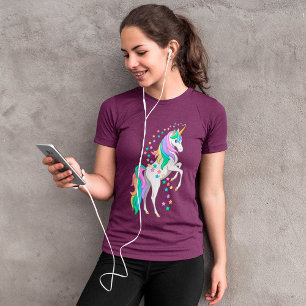 opfokregenboogvaar Unicorn Falling Stars T-shirt