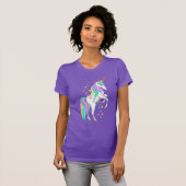 opfokregenboogvaar Unicorn Falling Stars T-shirt (Voorkant volledig)