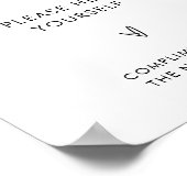 Opfrissen Bruiloft Badkamer Mand teken Poster (Hoek)