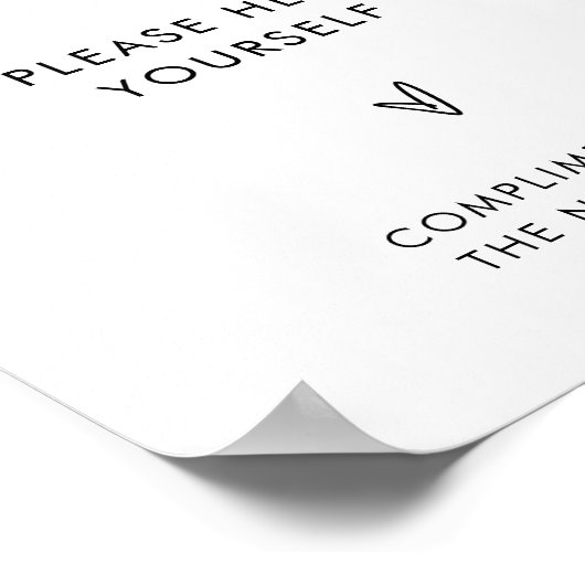 Opfrissen Bruiloft Badkamer Mand teken Poster (Hoek)