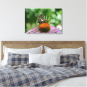 OPGAANDE LINNEN GEWRAPTE PRINT (Insitu (Slaapkamer))