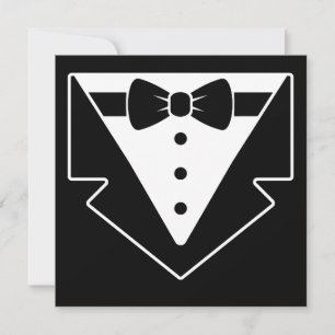Opge stijld en stijlvol – Tuxedo-Themed kaart