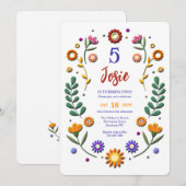 Opgeblazen Bloemen Kaart (Voorkant / Achterkant)