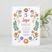 Opgeblazen Bloemen Kaart (Staand voorkant)