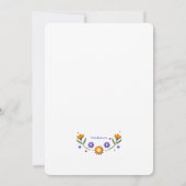 Opgeblazen Bloemen Kaart (Achterkant)