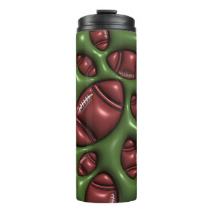 Opgeblazen Bubble Football Sportieve 3D Tumbler Thermosbeker