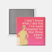 Opgeblazen, grappig  met een stompe kaart. Bluntca Magneet (Voorkant / Achterkant)