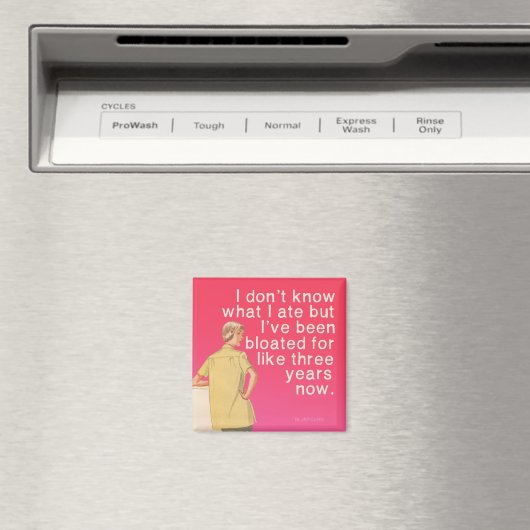 Opgeblazen, grappig met een stompe kaart. Bluntca Magneet (Insitu (Vaatwasser))