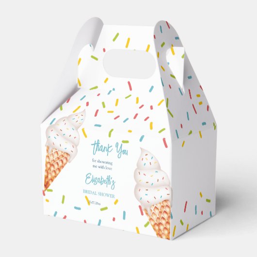 Opgeblazen ijs vrijgezellenfeest bedankt bedankdoosjes (Voorkant Zijde)