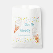 Opgeblazen ijs vrijgezellenfeest bedankt bedankzakje (Voorkant)