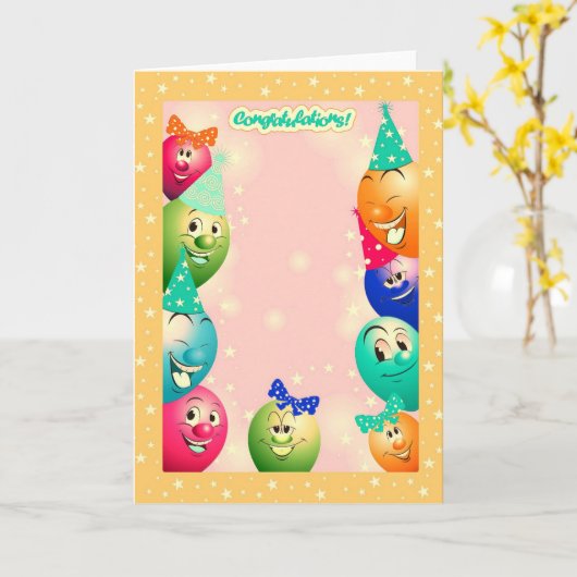 opgeblazen kaart (Gele Bloem)