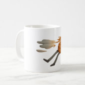 Opgeblazen Mok - Funny Cartoon Coffee Cup (Voorkant links)