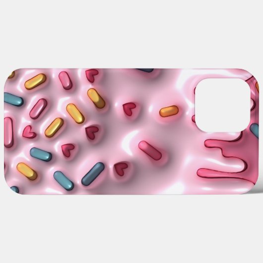 Opgeblazen Puffy Sprinkle Snoep Ice Cream 90s Roze Case-Mate iPhone Case (Achterkant (horizontaal))