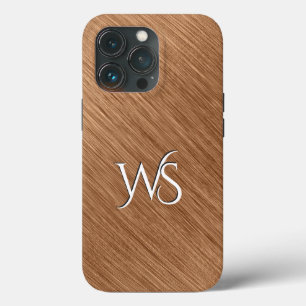Opgeborgen koperen monogrammen Case-Mate iPhone case