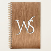 Opgeborgen koperen monogrammen planner (Voorkant)