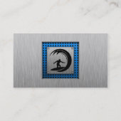 Opgeborgen metalen uiterlijk surfbaar visitekaartje (Achterkant)