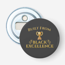 Opgebouwd uit het Black Excellence-erfgoed Button Flesopener