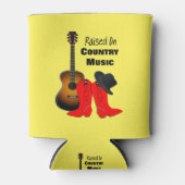 Opgebracht op country Music Cool Cowgirl Thleed Blikjeskoeler (Voorkant)