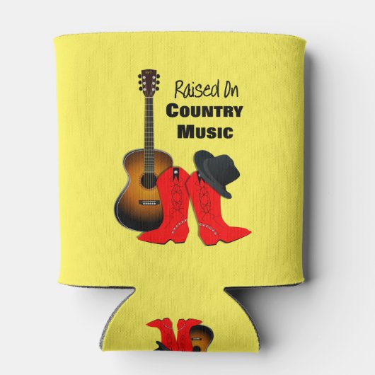 Opgebracht op country Music Cool Cowgirl Thleed Blikjeskoeler (Achterkant)