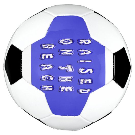 Opgebracht op de strand voetbal (Gedraaid)