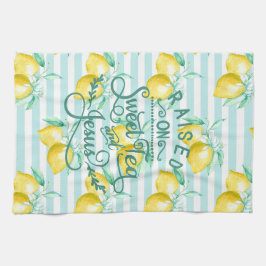 Opgebracht op Sweet Tea en Jesus | Lemon Pattern Theedoek