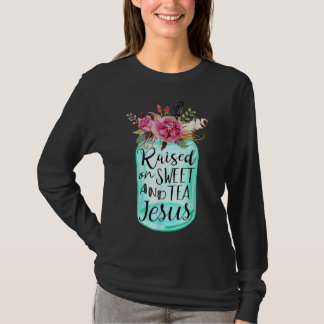 Opgebracht op zoete thee en Jezus T-shirt