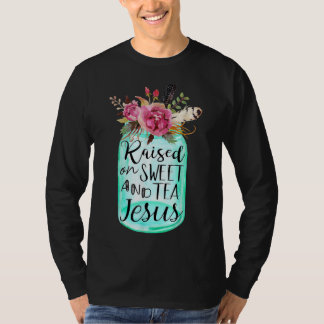 Opgebracht op zoete thee en Jezus T-shirt