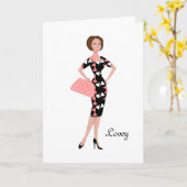 Opgedirkte Kleding Kaart (Gele Bloem)