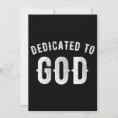 OPGEDRAGEN AAN GOD AAN TE PASSEN KOUDE WITTE TEKST KAART (Achterkant)