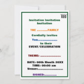 OPGEDRAGEN AAN GOD  AANPASBARE COOLE ZWARTE LETTER KAART (Voorkant)