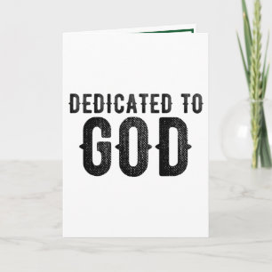 OPGEDRAGEN AAN GOD AANPASBARE COOLE ZWARTE TEKST