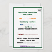 OPGEDRAGEN AAN GOD COOLE AANPASBARE ZWARTE TEKST KAART (Voorkant)