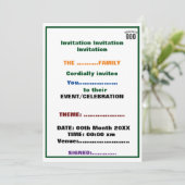 OPGEDRAGEN AAN GOD COOLE AANPASBARE ZWARTE TEKST KAART (Staand voorkant)