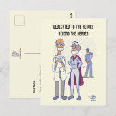 Opgedragen aan helden briefkaart (Voorkant / Achterkant)