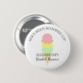 Opgegeten Ijs Bruidsdouche Ronde Button 5,7 Cm (Voorkant /achterkant)
