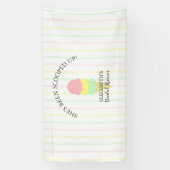 Opgegeten Ijs Bruidsdouche Spandoek (Verticaal)