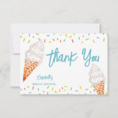 Opgegeten ijs bruidsshower bedankt (Voorkant)