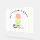 Opgegeten Ijs Bruiloftsborrel Acryl Bord (Hoek)