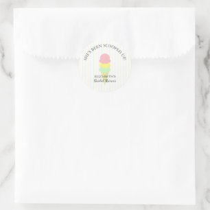 Opgegeten Ijs Bruiloftsborrel Ronde Sticker