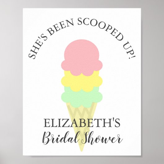 Opgegeten Ijs Bruiloftsfeest Poster (Voorkant)