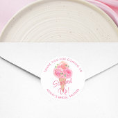 Opgegeten Ijs Bruiloftsfeestje Ronde Sticker