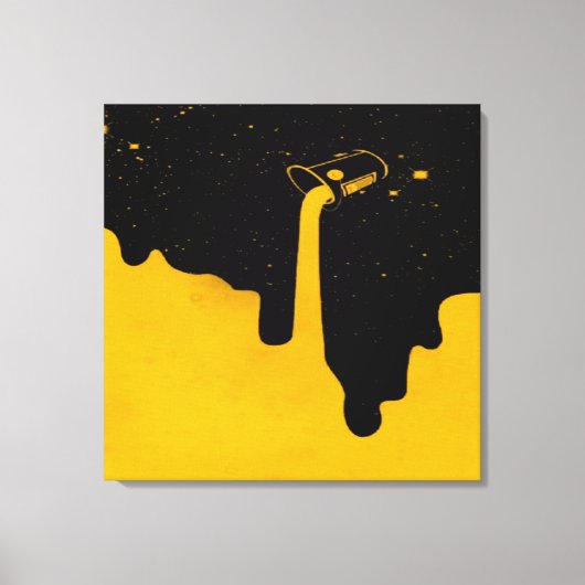 Opgegoten canvasprint met spanframe canvas afdruk (Voorkant)