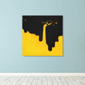 Opgegoten canvasprint met spanframe canvas afdruk (Insitu (Houten vloer))