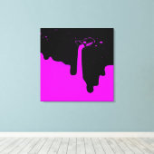 Opgegoten canvasprint met spanframe canvas afdruk (Insitu (Houten vloer))