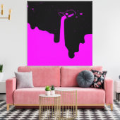 Opgegoten canvasprint met spanframe canvas afdruk (Insitu (Woonkamer))