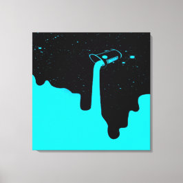 Opgegoten canvasprint met spanframe canvas afdruk
