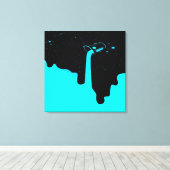 Opgegoten canvasprint met spanframe canvas afdruk (Insitu (Houten vloer))